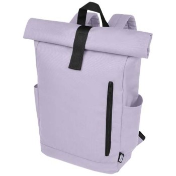Zaino con chiusura arrotolabile per portatile da 15,6" in PET riciclato certificato GRS Byron 18L