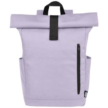 Zaino con chiusura arrotolabile per portatile da 15,6" in PET riciclato certificato GRS Byron 18L