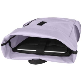 Zaino con chiusura arrotolabile per portatile da 15,6" in PET riciclato certificato GRS Byron 18L