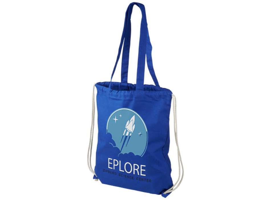 Zaino con cordoncino Eliza in cotone da 240 g/m² - 6L