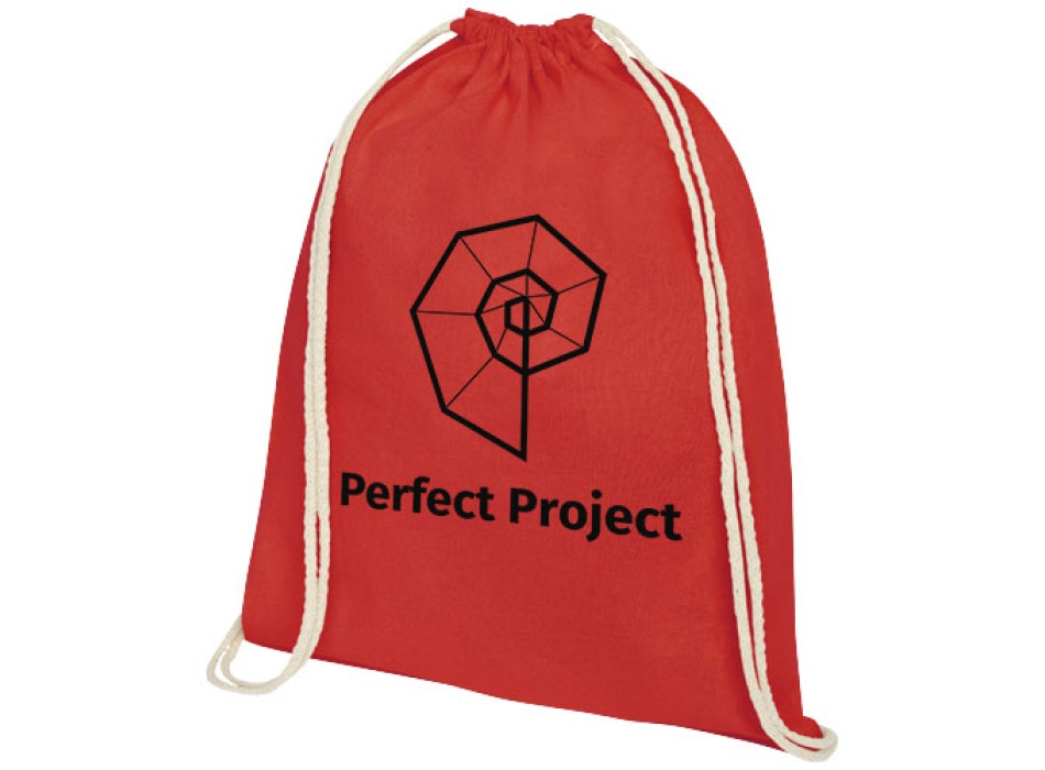 Zaino con cordoncino Oregon in cotone da 140 g/m² - 5L