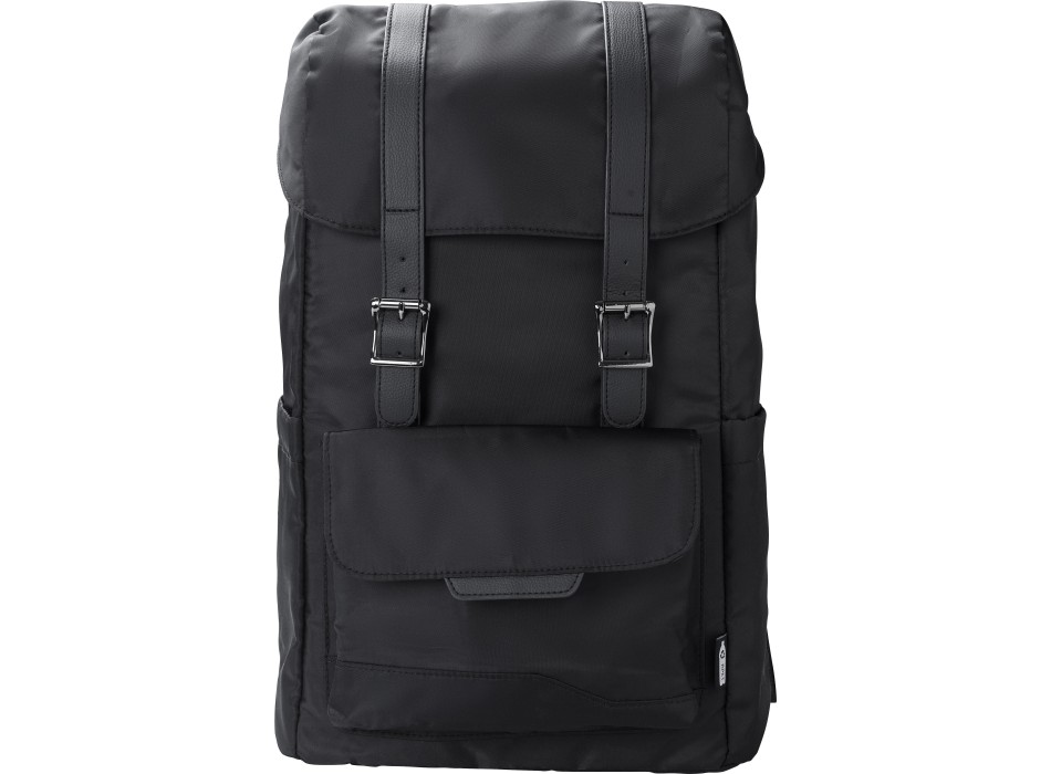 Zaino con patta in twill di poliestere 290 T rPET Marlowe