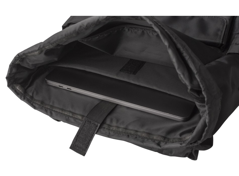 Zaino con patta in twill di poliestere 290 T rPET Marlowe