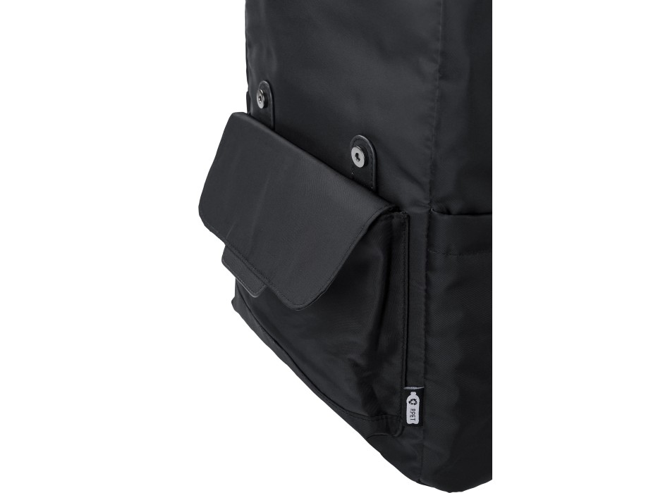 Zaino con patta in twill di poliestere 290 T rPET Marlowe