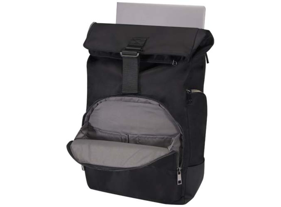 Zaino per portatile da 15,6" in materiale riciclato certificato GRS con chiusura arrotolabile Rhine - 18L