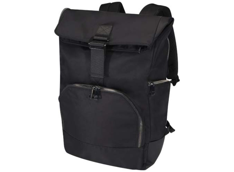 Zaino per portatile da 15,6" in materiale riciclato certificato GRS con chiusura arrotolabile Rhine - 18L