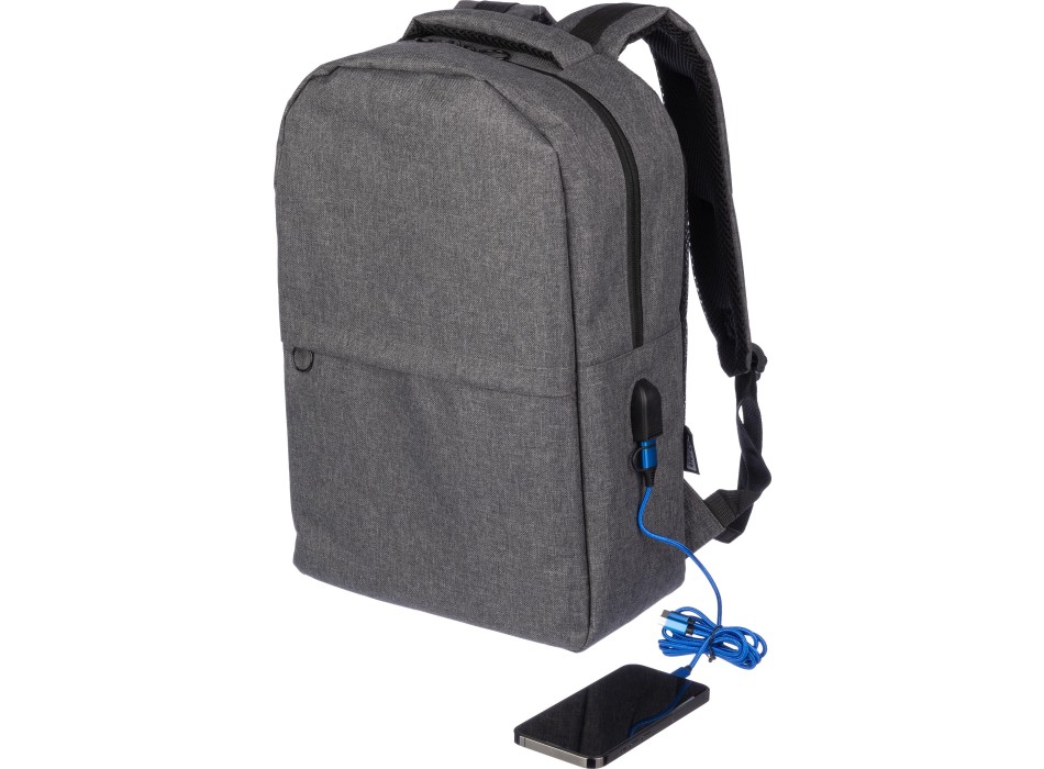 Zaino portacomputer da 15 pollici in rPET 600 D Henrik