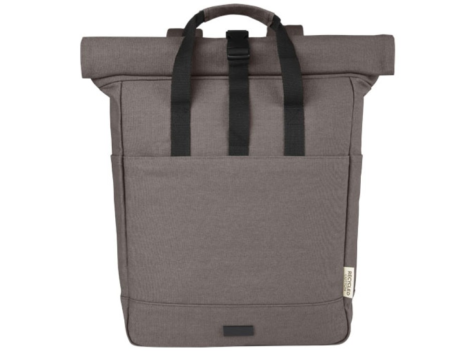 Zaino rolltop per portatile da 15" in canvas riciclato certificato GRS Joey - 15L