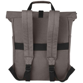 Zaino rolltop per portatile da 15" in canvas riciclato certificato GRS Joey - 15L