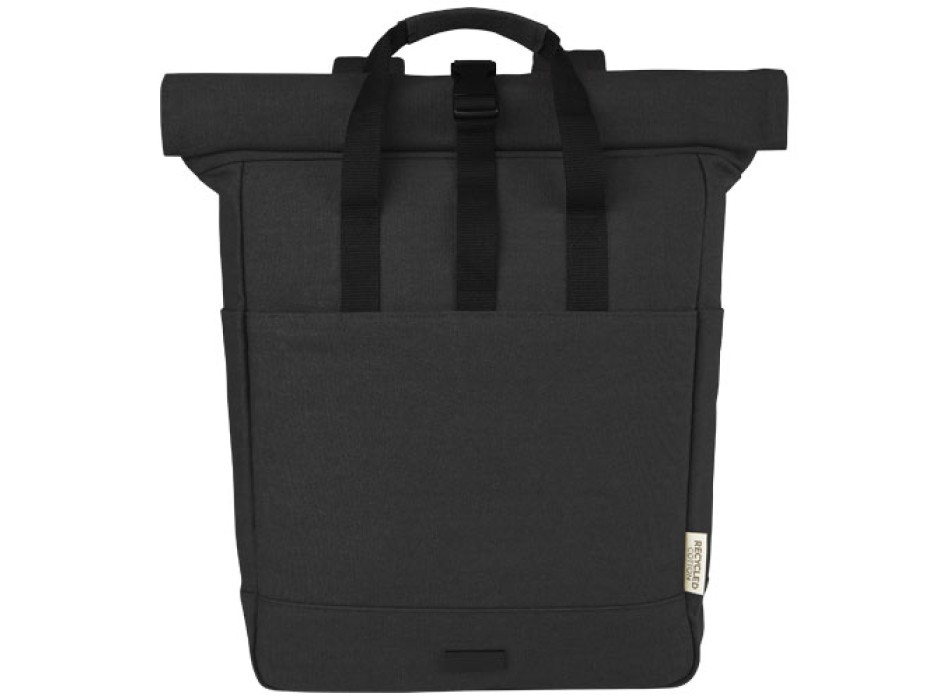 Zaino rolltop per portatile da 15" in canvas riciclato certificato GRS Joey - 15L