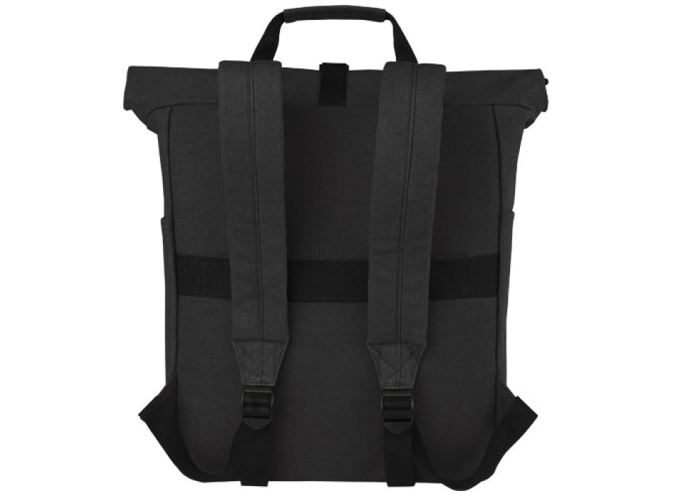 Zaino rolltop per portatile da 15" in canvas riciclato certificato GRS Joey - 15L