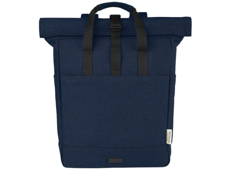Zaino rolltop per portatile da 15" in canvas riciclato certificato GRS Joey - 15L