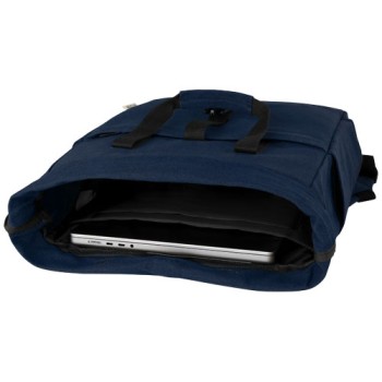 Zaino rolltop per portatile da 15" in canvas riciclato certificato GRS Joey - 15L