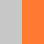 grey melange / orange