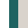 Bianco avorio/Verde mare/Grigio ghiaia