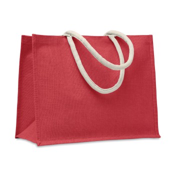 AURA - Jute bag. Cotton handles