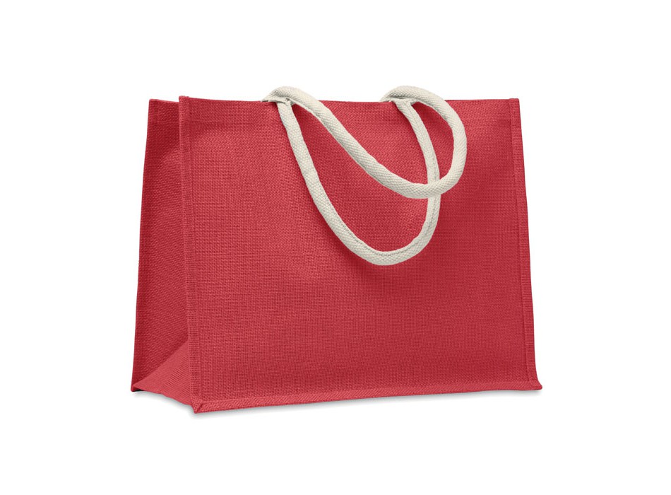 AURA - Jute bag. Cotton handles