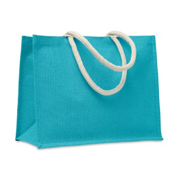 AURA - Jute bag. Cotton handles