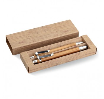BAMBOOSET - Bamboo pen and pencil set
