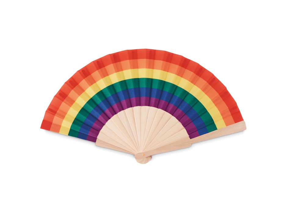 BOWFAN - Rainbow wooden fan