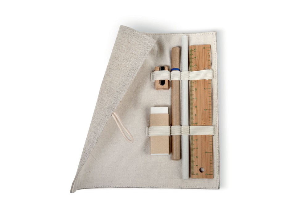 ECOSET - Set in cotton and jute case