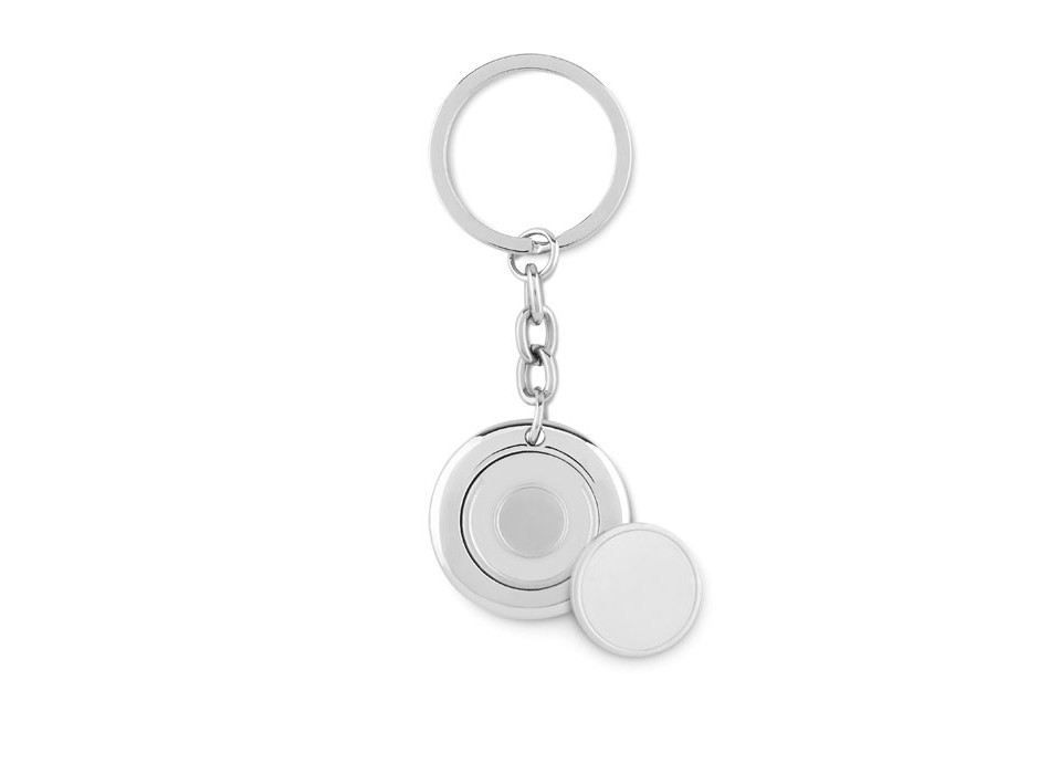 FLAT RING - Round keychain with coin