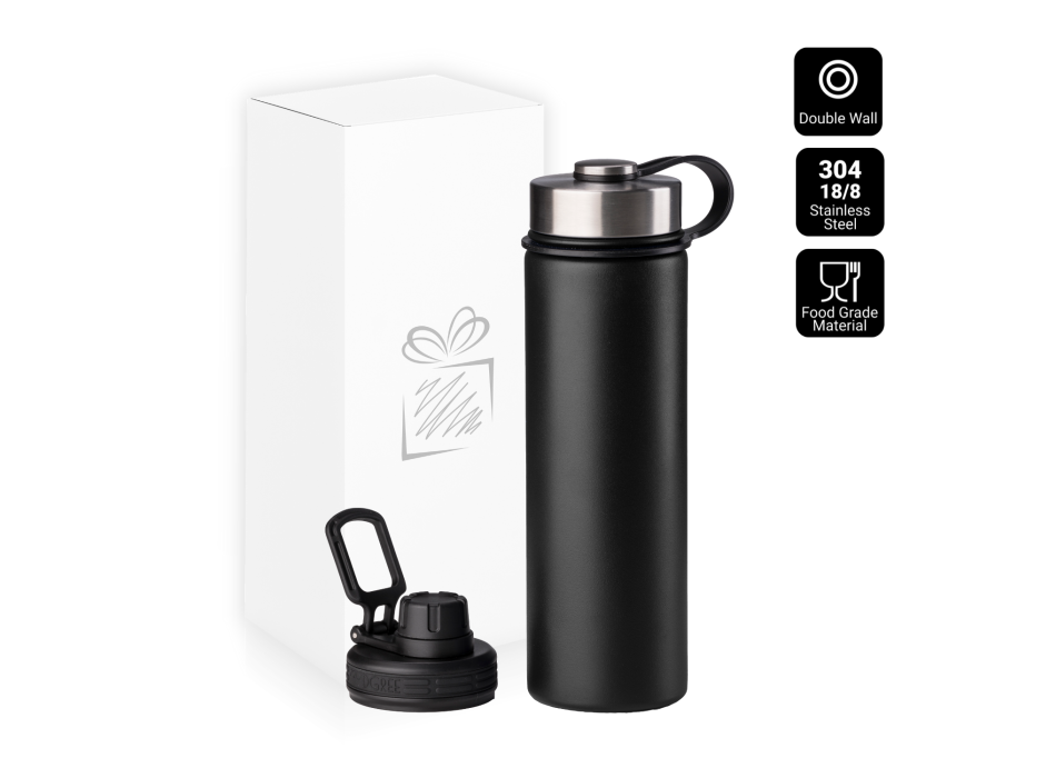 NORDIC THERMAL MUG 650 ml con due tappi