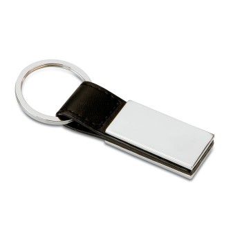 RECTANGLO - PU and metal key ring