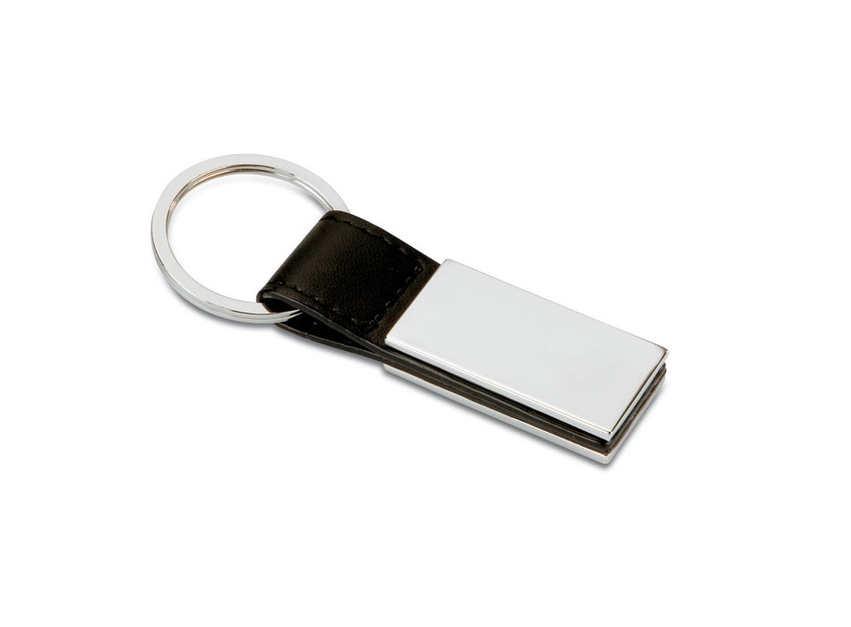 RECTANGLO - PU and metal key ring