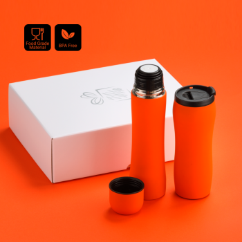 SET TERMICO: THERMAL MUG 450 ml & THERMOS 500 ml