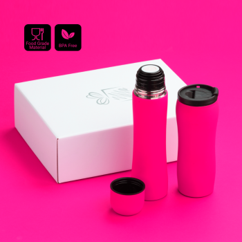 SET TERMICO: THERMAL MUG 450 ml & THERMOS 500 ml