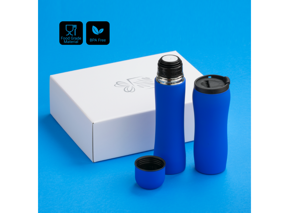 SET TERMICO: THERMAL MUG 450 ml & THERMOS 500 ml