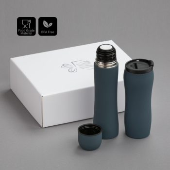 SET TERMICO: THERMAL MUG 450 ml & THERMOS 500 ml