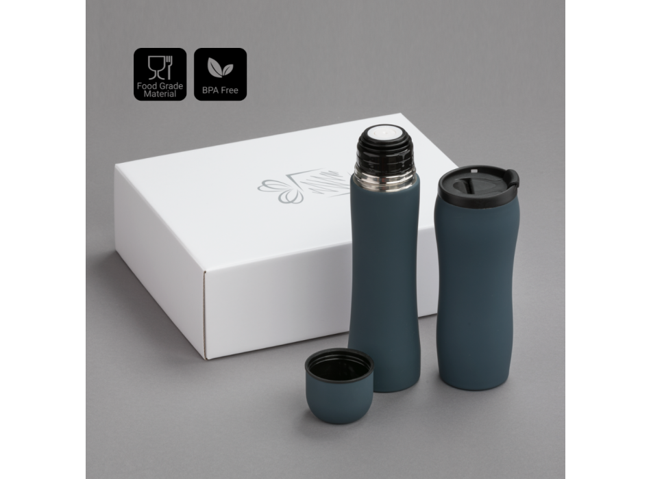 SET TERMICO: THERMAL MUG 450 ml & THERMOS 500 ml