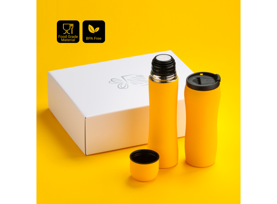 SET TERMICO: THERMAL MUG 450 ml & THERMOS 500 ml
