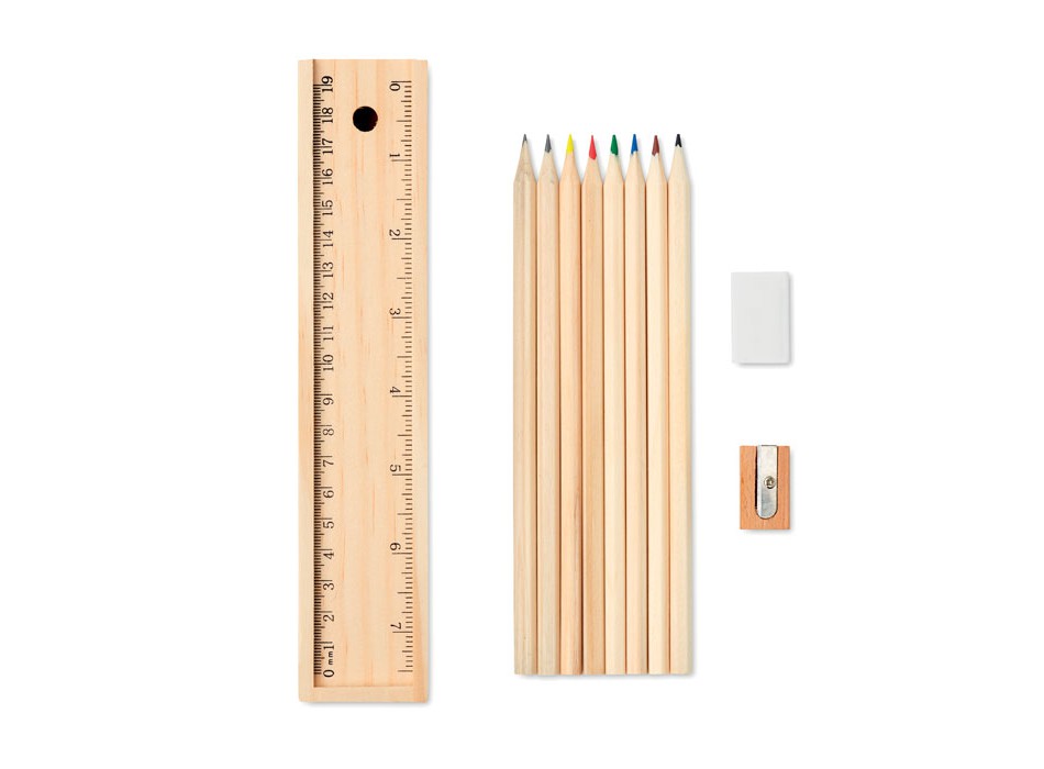 TODO SET - Set of 12 pens in wooden box