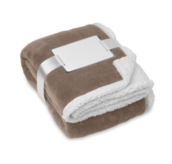 ZERMATT - Fleece and sherpa blanket