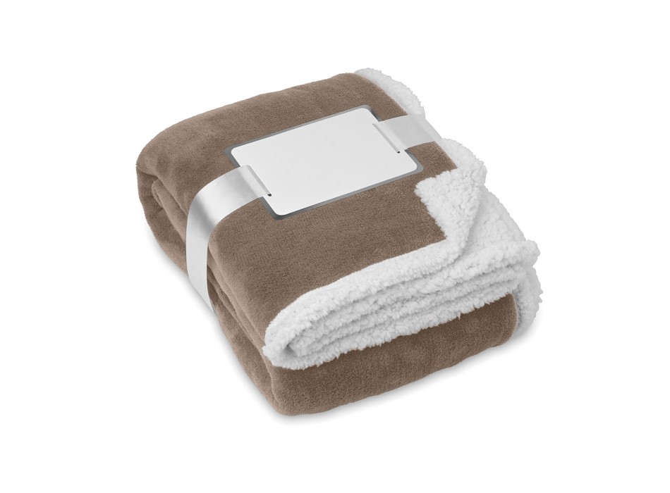 ZERMATT - Fleece and sherpa blanket